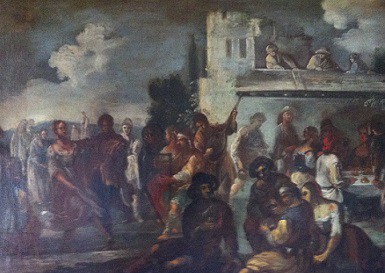 Matteo Ghidoni, detto Matteo de' Pitocchi. Festa popolare, ca 1680(?